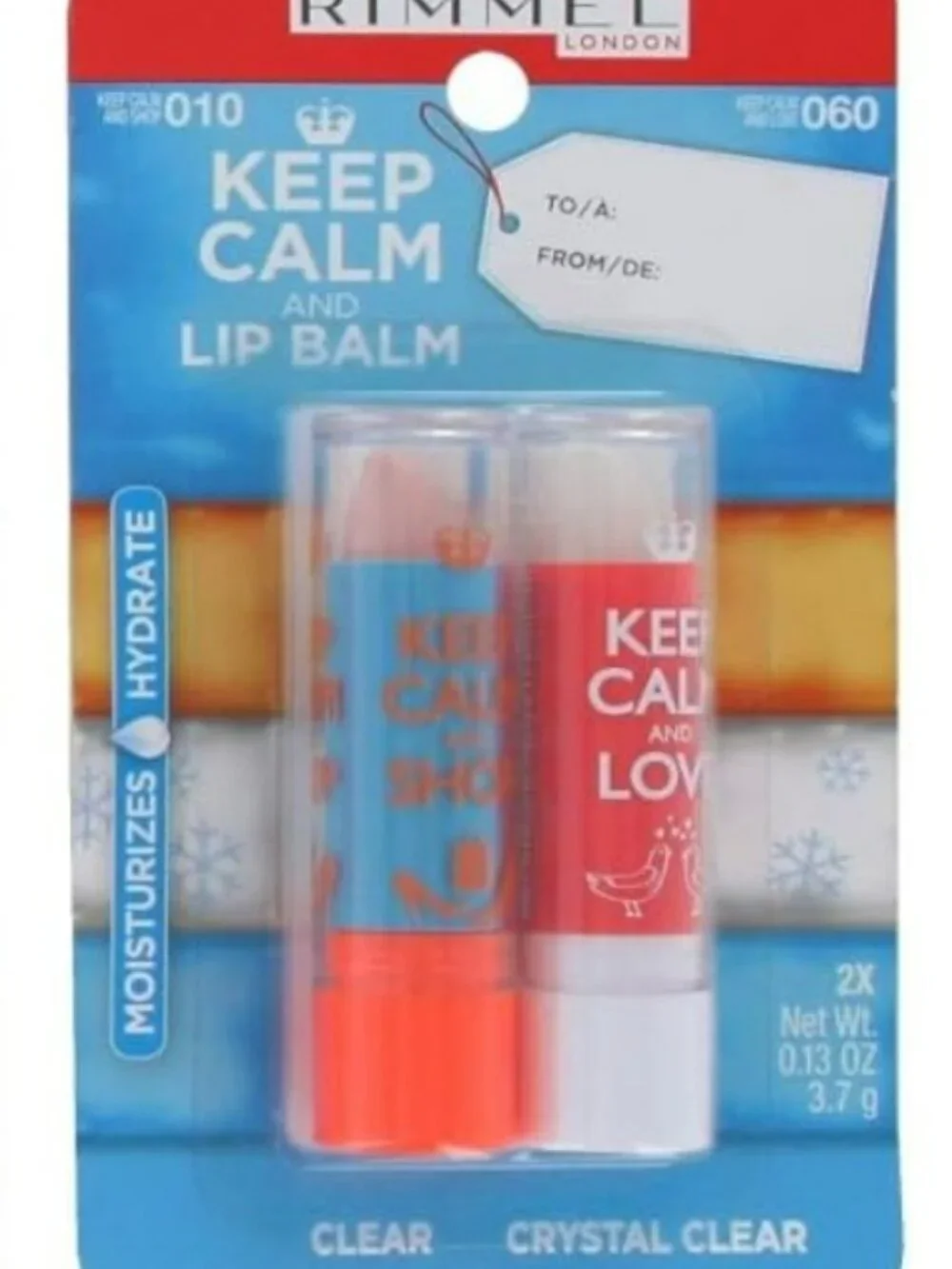 Rimmel London Keep Calm Lip Balm - Clear & Crystal Clear Keep Calm and SHOP/LOVE